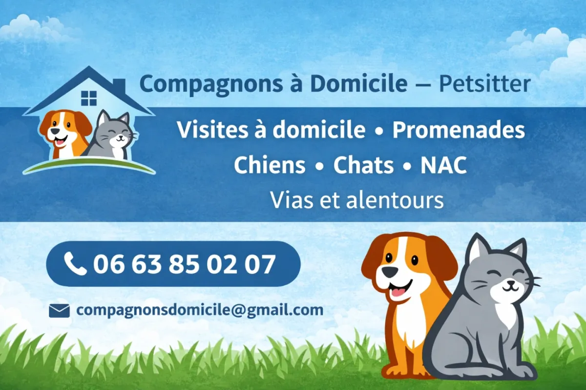 Compagnons à domicile  — dogsitter à Vias